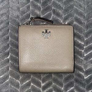 Tory Burch Taupe Leather Wallet